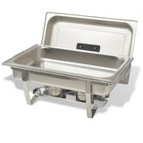 3 Piece Chafing Dish Set Stainless Steel - Top-Down View