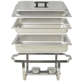 4 Piece Chafing Dish Set Stainless Steel - 45-Degree Angle