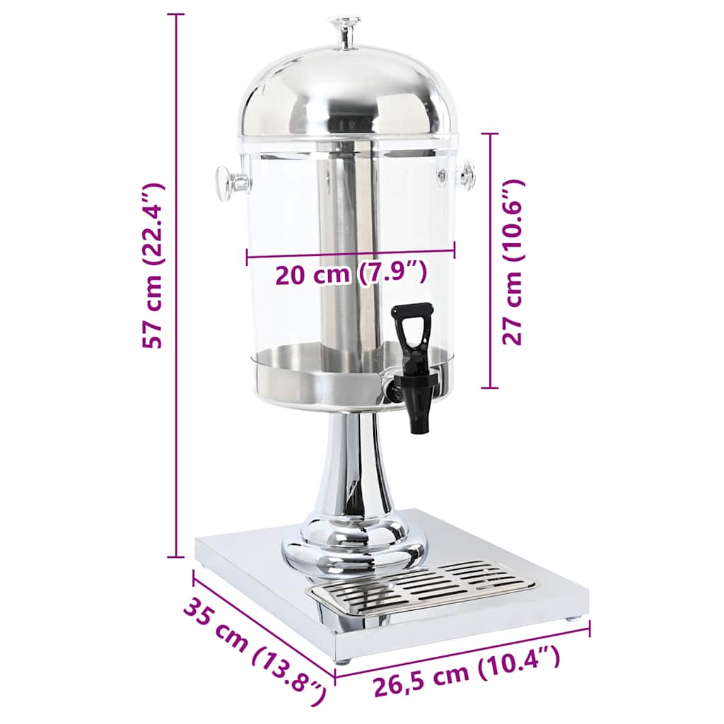 Juice Dispenser Stainless Steel 8 L