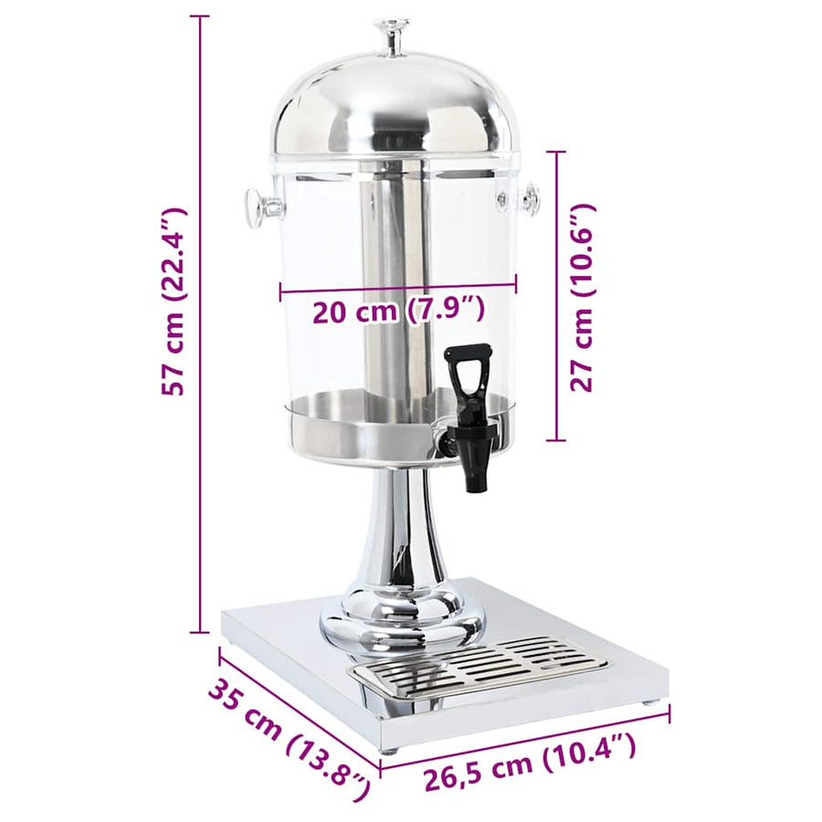 Juice Dispenser Stainless Steel 8 L