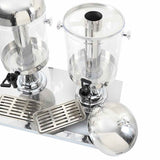 Double Juice Dispenser Stainless Steel 2 x 8 L - Rear View