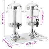 Double Juice Dispenser Stainless Steel 2 x 8 L - Extra Image