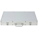 Poker Set with 1000 Chips Aluminium - 45-Degree Angle