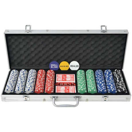 Poker Set With 1000 Chips Aluminium