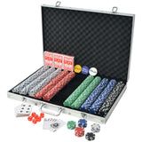 Poker Set With 1000 Chips Aluminium