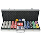 Poker Set With 1000 Laser Chips Aluminium