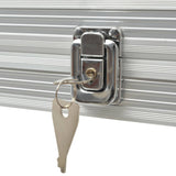 Poker Set With 1000 Laser Chips Aluminium - Top-Down View