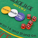 Combine Poker/Blackjack Set with 600 Laser Chips Aluminium - Top-Down View