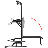 Power Tower with Sit-up Bench - Side View