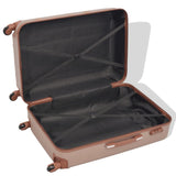 Four Piece Hardcase Trolley Set Champagne - Side View