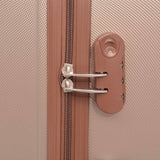 Four Piece Hardcase Trolley Set Champagne - 45-Degree Angle