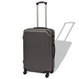 Four Piece Hardcase Trolley Set Anthracite - Front View