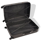 Four Piece Hardcase Trolley Set Anthracite - Side View