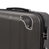 Four Piece Hardcase Trolley Set Anthracite - Top-Down View