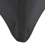 Stretch Table Slipcovers 2 pcs 183x76x74 cm Anthracite - Top-Down View