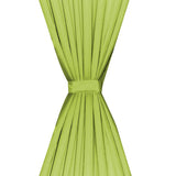 Blackout Curtains 2 pcs Double Layer 140x245 cm Green - Top-Down View