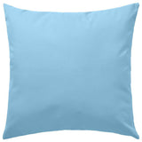 Outdoor Pillows 4 pcs 45x45 cm Light Blue - Side View