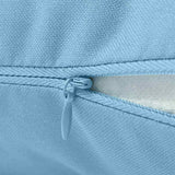 Outdoor Pillows 4 pcs 45x45 cm Light Blue - Top-Down View