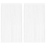String Curtains 2 pcs 100x250 cm White