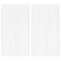 String Curtains 2 pcs 100x250 cm White
