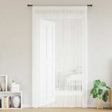 String Curtains 2 pcs 100x250 cm White - Front View