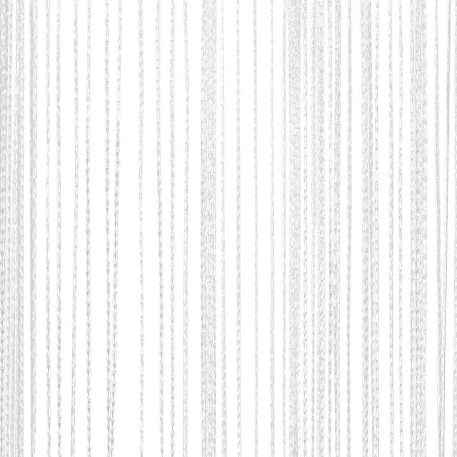 String Curtains 2 pcs 100x250 cm White
