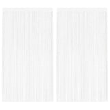 String Curtains 2 pcs 140x250 cm White