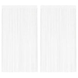 String Curtains 2 pcs 140x250 cm White