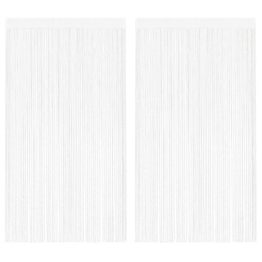 String Curtains 2 pcs 140x250 cm White