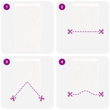 String Curtains 2 pcs 140x250 cm White - Rear View