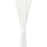 String Curtains 2 pcs 140x250 cm White - Close-Up Angle