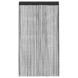 String Curtains 2 pcs 100x250 cm Black
