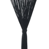 String Curtains 2 pcs 100x250 cm Black - Close-Up Angle