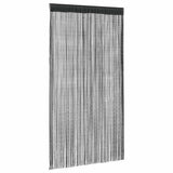 String Curtains 2 pcs 140x250 cm Black - Front View