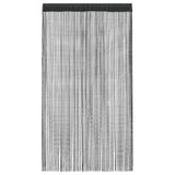 String Curtains 2 pcs 140x250 cm Black - Side View