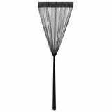 String Curtains 2 pcs 140x250 cm Black - Top-Down View