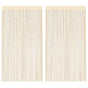 String Curtains 2 pcs 140x250 cm Cream