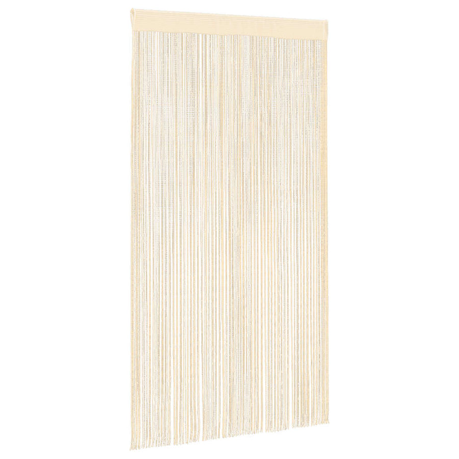 String Curtains 2 pcs 140x250 cm Cream