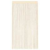 String Curtains 2 pcs 140x250 cm Cream - Top-Down View