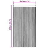 String Curtains 2 pcs 140x250 cm Cream - Extra Image