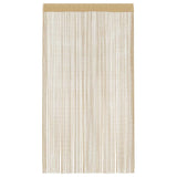 String Curtains 2 pcs 140x250 cm Beige - Top-Down View