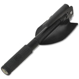 Folding Shovel Carbon Steel Black - Side View