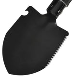 Folding Shovel Carbon Steel Black - Rear View