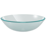 Basin Tempered Glass 42 cm Frosted - Front View