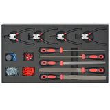 Workshop Tool Trolley with 1125 Tools Steel Red