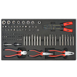 Workshop Tool Trolley with 1125 Tools Steel Red