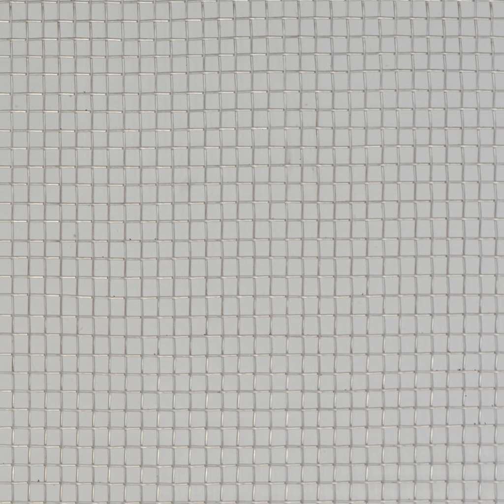 Mesh Screen Stainless Steel 100x500 cm Silver