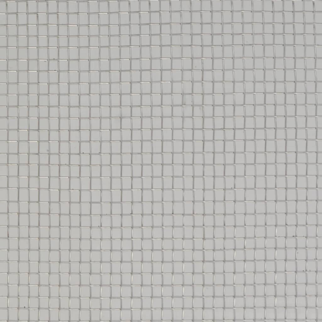 Mesh Screen Stainless Steel 100x500 cm Silver