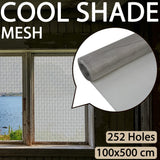 Mesh Screen Stainless Steel 100x500 cm Silver - 45-Degree Angle
