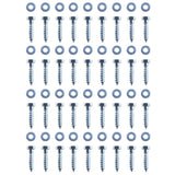 L-shaped Ground Anchors 12 pcs Galvanised Steel 5x5x50 cm - 45-Degree Angle